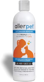 ALLERPET CAT DANDER REMOVER/KEDİ DERİ DÖKÜNTÜSÜ VE ALERJİSİ ÖNLEYEN 12 oz / 355 ml SOLÜSYON
