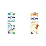 Alpro Hindistan Cevizi Bitki Bazlı İçecek 1 L ve Alpro Badem Vanilya Bitki Bazlı İçecek 1L