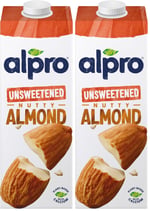 Alpro Şekersiz Badem Bitki Bazlı İçecek 1 L 2li paket