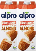 Alpro Şekersiz Badem Bitki Bazlı İçecek 1 L 2li paket