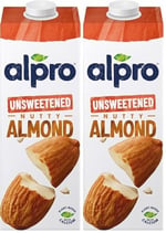 Alpro Şekersiz Badem Bitki Bazlı İçecek 1 L 2li paket