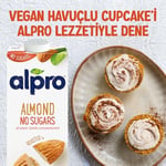 Alpro Şekersiz Badem Bitki Bazlı İçecek 1 L 2li paket