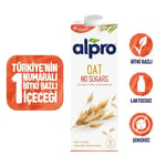 Alpro Şekersiz Yulaf Bitki Bazlı İçecek, 1 L 2li paket - Seçenekler: 1 adet, 1 adet 2li paket, 1L, 8 adet