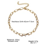 Altın Kaplama Bayan Zincir Kolye Gold 43 cm arenNM302