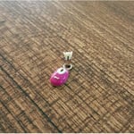 Altın Sepeti Pembe Patik Kolye