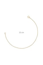Altın Sepeti Rose Gümüş 15 cm Kolye Uzatma Zinciri