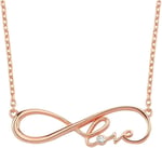 Altın Sepeti Rose Gümüş Love Kolye