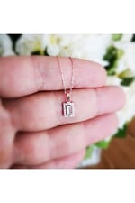 Altın Sepeti Rose Mini Bagetli Kolye