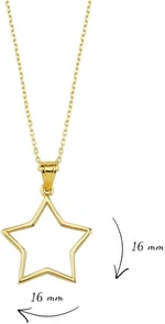 Altın Sepeti Yıldız Kolye