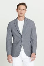 ALTINYILDIZ CLASSICS Slim Fit Dar Kesim Mono Yaka Desenli Blazer Ceket