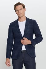 ALTINYILDIZ CLASSICS Slim Fit Dar Kesim Mono Yaka Yünlü Ceket