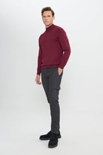 ALTINYILDIZ CLASSICS Slim Fit Dar Kesim Diyagonal Desenli Kargo Cepli Esnek Pantolon