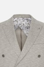 ALTINYILDIZ CLASSICS Slim Fit Dar Kesim Kırlangıç Yaka Pamuklu Desenli Blazer Ceket