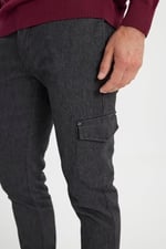 ALTINYILDIZ CLASSICS Slim Fit Dar Kesim Diyagonal Desenli Kargo Cepli Esnek Pantolon