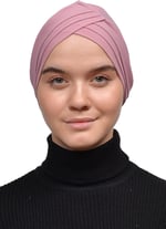 Altobeh Üç Bantlı Çapraz Dış Tesettür Bonesi Hazır Türban
