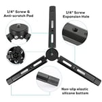 Alüminyum Mini Tripod, Zhiyun Smooth Q/4, Crane Plus/2, Weebill s, Ronin S/SC/RS2/RSC2, Osmo Mobile, Gimbal Sap Kavrama Sabit - Seçenekler: Sabit yükseklik versiyonu, Yüksekliği ayarlanabilir versiyon