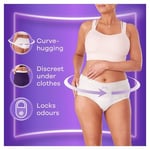 Always Discreet inkontinans pantolon beden L (32 külot) aylık paket, Plus, gizli koruma ve yüksek gücü, koku nötralize edici, 4 x 8 adet