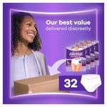 Always Discreet inkontinans pantolon beden L (32 külot) aylık paket, Plus, gizli koruma ve yüksek gücü, koku nötralize edici, 4 x 8 adet