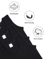 ALYA UNDERWEAR Erkek Çocuk, Pamuklu Ribana Kumaş Atlet, Oval Yaka 3'lü Paket - Seçenekler: 13-14 Yıl, 11-12 Yıl, 9-10 Yıl, 7-8 Yıl, 5-6 Yıl, 3-4 Yıl