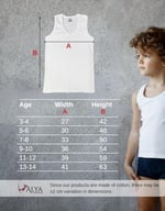 ALYA UNDERWEAR Erkek Çocuk, Pamuklu Ribana Kumaş Atlet, Oval Yaka 3'lü Paket - Seçenekler: 13-14 Yıl, 11-12 Yıl, 9-10 Yıl, 7-8 Yıl, 5-6 Yıl, 3-4 Yıl