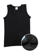 ALYA UNDERWEAR Erkek Çocuk, Pamuklu Ribana Kumaş Atlet, Oval Yaka 3'lü Paket