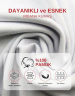 ALYA UNDERWEAR Erkek Çocuk, Pamuklu Ribana Kumaş Atlet, Oval Yaka 3'lü Paket