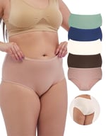 ALYA UNDERWEAR Kadın İç Çamaşırı, Büyük Beden Yüksek Bel Kadın Külotlar, Nefes Alabilir, Organik, Extra Battal, Pamuklu Kadın Çamaşırı, 5'li Paket (8XL, 9XL, 10XL)