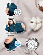Alya UNDERWEAR, Kaşkorse, Balıkçı Yaka Tam Boğazlı Body Sweatshirt