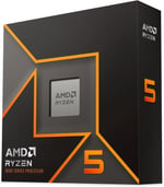 AMD Ryzen 5 9600X İşlemci, 6 Çekirdek/12 Dizginsiz İplik, Zen Mimarisi 5, 38MB L3 Önbellek, 65 W TDP, 5,4 GHz'e kadar Frekans Artışı, Soket AM5, DDR5 ve PCIe 5.0, Fan Yok