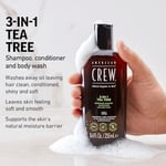American Crew Crew 3In1 Tea Tree, 250ml/ 8.45Oz