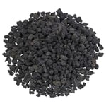 American Fire Glass Lava Kayası, Gözenekli Doğal, 6-13 mm Kalınlık, 4.5 kg, Siyah