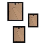 Americanflat 10 Parça Siyah Resim Çerçevesi Seti | 8x10, 5x7 ve 4x6 Boyutlarını içerir. Kırılmaya Dayanıklı Cam. Asma Donanımı Dahildir!