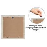 Americanflat 11x11 Resim Çerçevesi Açık Ahşapta - 8x8 Mat ve 11x11 Ekranlar Matsız - Kırılmaz Camlı Kompozit Ahşap - Duvar için Yatay ve Dikey Biçimler