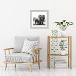 Americanflat 11x11 Resim Çerçevesi Açık Ahşapta - 8x8 Mat ve 11x11 Ekranlar Matsız - Kırılmaz Camlı Kompozit Ahşap - Duvar için Yatay ve Dikey Biçimler