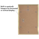 Americanflat 11x17 Resim Çerçevesi 2 inç Altın Seti - Mat veya 11x17 Çerçeve ile 8x12 Resim Çerçevesi olarak kullanın - Yatay veya Dikey Ekran için Pleksiglas Kapaklı Kolaj Resim Çerçeveleri