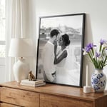 Americanflat 18x24 Parlak Pleksiglaslı Siyah Poster Çerçevesi - İnce Kenarlık 45 x 60 cm Duvar için Büyük Resim Çerçevesi, Yatay v - Seçenekler: 1 Pack, 1 US Big, 1 paket, Düz, Frame, Modern, Solid...