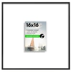 Americanflat Cilalı Pleksiglaslı 16x16 Yüzer Resim Çerçevesi - Mat ile 5x7 Çerçeve veya 16x16 Mat Olmayan Çerçeve olarak kullanın - Fusion Flo - Seçenekler: 1 Paket, 1 adet, 2 adet, 2'li Paket, Modern