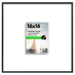 Americanflat Cilalı Pleksiglaslı 16x16 Yüzer Resim Çerçevesi - Mat ile 5x7 Çerçeve veya 16x16 Mat Olmayan Çerçeve olarak kullanın - Fusion Flo - Seçenekler: 1 Paket, 1 adet, 2 adet, 2'li Paket, Modern