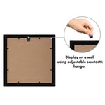 Americanflat Kırılmaya Dayanıklı Camlı 4x4 Resim Çerçevesi Kolajı - Dört 4x4 Fotoğrafa Uyar veya Bir 10x10 Resim Çerçevesi Olarak Kullanılır - İmza Koleksiyonu - Duvar Ekranı için Kolaj Çerçeveleri