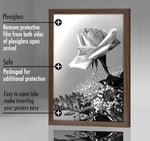Americanflat Maun içinde 12x18 Poster Çerçevesi - Tasarlanmış Ahşap Çerçeve ve Cilalı Pleksiglas Kapaklı Fotoğraf Çerçevesi - Dahili Asma Donanımı ile Duvar için Yatay ve Dikey Formatlar