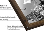Americanflat Maun içinde 12x18 Poster Çerçevesi - Tasarlanmış Ahşap Çerçeve ve Cilalı Pleksiglas Kapaklı Fotoğraf Çerçevesi - Dahili Asma Donanımı ile Duvar için Yatay ve Dikey Formatlar