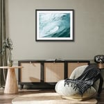 Americanflat Siyah 26x32 cm Resim Çerçevesi - 22x28 cm Mat ile veya 26x32 cm Çerçeve Mat Olmadan Kullanım - Hudson Koleksiyonu - Cilalı Pleksiglas Ahşap Fotoğraf Çerçevesi