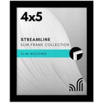 Americanflat Siyah 4x5 Resim Çerçevesi - Kırılmaya Dayanıklı Camlı İnce Kenarlıklı Fotoğraf Çerçevesi, Asma Donanımı ve Duvar veya - Seçenekler: 4x5, 10x14, 10x20, 16x22, 17x21, 18x20, 21x28, 25x25...