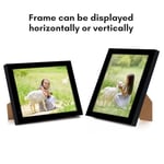 Americanflat Siyah 4x5 Resim Çerçevesi - Kırılmaya Dayanıklı Camlı İnce Kenarlıklı Fotoğraf Çerçevesi, Asma Donanımı ve Duvar veya - Seçenekler: 4x5, 10x14, 10x20, 16x22, 17x21, 18x20, 21x28, 25x25...