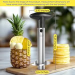 Ananas Oyuucu, [Geliştirilmiş, Güçlendirilmiş, Kalın Bıçak] Newness Premium Ananas Oyacağı Sökücü (Siyah)