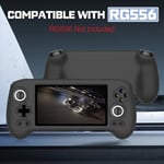 Anbernic RG556 ile Uyumlu Silikon Kılıf, Çizilmez, Yıkanabilir, Darbeye Dayanıklı Silikon Koruyucu Kılıf, RG556 Retro Elde Taşınabilir Oyun Konsolu için - Siyah