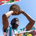 AND1 Chaos Basketbol: Resmi Yönetmelik Boyut 7 (74,9 cm) Kauçuk Basketbol Topu - Derin Kanal-BAU-Streetball, İç ve Dış Mekan Basketbol Oyunları için üretilmiştir