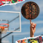 AND1 Chaos Basketbol: Resmi Yönetmelik Boyut 7 (74,9 cm) Kauçuk Basketbol Topu - Derin Kanal-BAU-Streetball, İç ve Dış Mekan Basketbol Oyunları için üretilmiştir