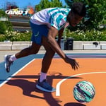 AND1 Ultra Grip Basketbol: Resmi Düzenleme Boyutu 7 (74,9 cm) Kauçuk Basketbol - Derin Kanallı İnşaat Sokak Topu, İç Mekan Dış Mekan Basketbol Oyunları İçin Üretilmiştir