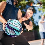 AND1 Ultra Grip Basketbol: Resmi Düzenleme Boyutu 7 (74,9 cm) Kauçuk Basketbol - Derin Kanallı İnşaat Sokak Topu, İç Mekan Dış Mekan Basketbol Oyunları İçin Üretilmiştir